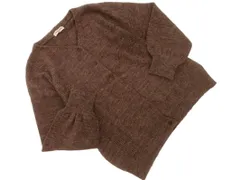 SM2 サマンサモスモス Vネック ニット カーディガン sizeF/茶 ◇■ レディース