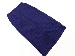 URBAN RESEARCH Sonny Label アーバンリサーチサニーレーベル チェック スリット ロング スカート size38/青 ◇■ レディース