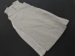 SHIPS シップス ジャンパースカート 切替 プリーツ ワンピース sizeF/グレー ◇■ レディース