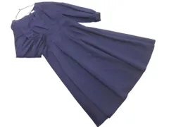 N. エヌ ナチュラルビューティーベーシック カシュクール ワンピース sizeM/紺 ◇■ レディース