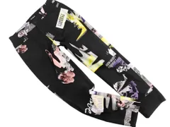 Desigual デシグアル 総柄 パンツ sizeL/黒 ■■ レディース