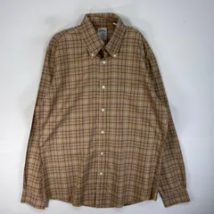 古着 ブルックスブラザーズ Brooks Brothers 長袖シャツ チェック 1818 REGENT M  ベージュ系 マルチカラー メンズ
