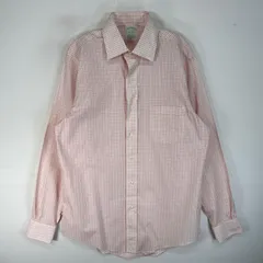 古着 ブルックスブラザーズ Brooks Brothers 長袖シャツ チェック MILANO カラーステイ M  オレンジ系 マルチカラー メンズ