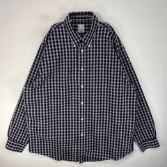 古着 ブルックスブラザーズ Brooks Brothers 長袖シャツ チェック 胸ポケ 346 XL  ネイビー系 マルチカラー メンズ