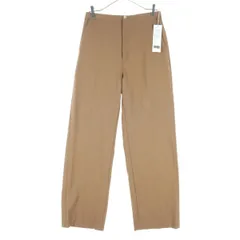 未使用 UNIQLO U ユニクロユー ストレートパンツ L ブラウン レディース 古着