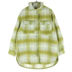 ZARA ザラ チェック柄 長袖 シャツ 11-12 イエロー キッズ 古着