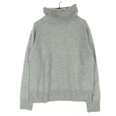 UNIQLO ユニクロ 長袖 タートルネック セーター L ライトグレー レディース 古着