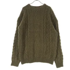 Rodeo Crowns ロデオクラウンズ ケーブル編み 長袖 フィッシャーマン セーター L ブラウン レディース 古着