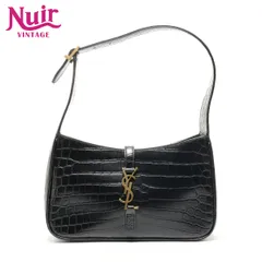 YVES SAINT LAURENT イヴ・サンローラン ショルダーバッグ 型押しレザー LE 5 A 7 ワンショルダー ホーボー ル サンカセット【中古】