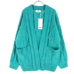 AZUL by moussy アズールバイマウジー 長袖 ニットカーディガン F グリーン系 レディース 古着