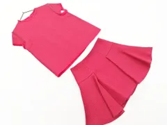 GREED グリード ウール100% ツイード カットソー スカート セットアップ sizeS/ピンク ◇■ レディース