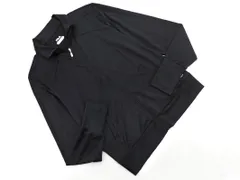 FILA フィラ ジップアップ カットソー sizeM/黒 ◇■ レディース