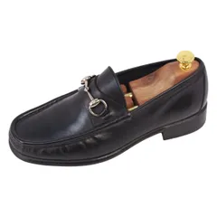 美品 グッチ GUCCI ローファー モカシン ホースビット レザー シューズ