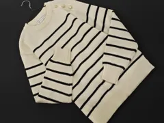 Rope Picnic ロペピクニック ボーダー ニット セーター size38/オフホワイトｘ黒 ◇■ レディース