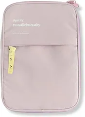 LIMSE ランドセルに入るタブレットケース 11インチ iPad対応 女の子向け 衝撃吸収 キーボード収納 外ポケット付 通学に安心 (パープル)のサムネイル