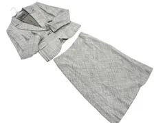 iCB アイシービー ツイード セットアップ ジャケット スカート スーツ size4/グレー ◇■ レディース