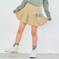 [ミルクティ]子供服 スカート ベビー キッズ マタニティ スカッツ 女の子 インナー付き ストレッチ ウエストゴム 1分丈 夏 90 100 110 evercloset ever closet エバクロ エバークローゼット