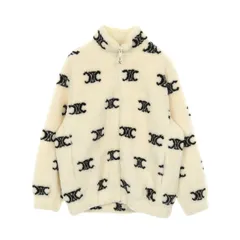 セリーヌ CELINE ブルゾン トリオンフ エコファー ジップアップジャケット 2Y983389U アイボリー ウール ナイロン トリオンフ エコファー ジャケット レディースのサムネイル