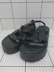 ◇ ⊂ GRL グレイル 厚底ストラップサンダル ブラック系 レディース E  【1511100001525】