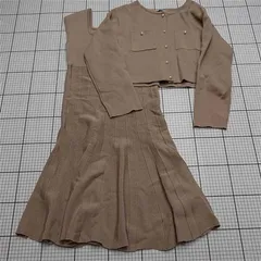 ◇ ⊂ ジル バイ ジルスチュアート JILL by JILL STUART ニットセットアップ ベージュ系 レディース E  【1511100007428】