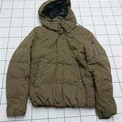 ◇ ⊇ ナノ・ユニバース nano・universe HYBRID ダウンジャケット カーキ系 メンズ Lサイズ E  【1511100007381】