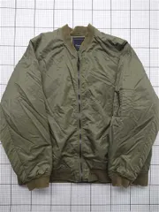 ◇ ⊇ アンリラクシング Unrelaxing MA-1タイプ フライトジャケット カーキ系 メンズ S E  【1511100009422】