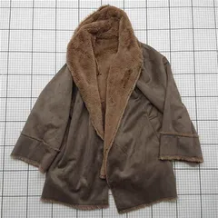 ◇ ⊇ ノ・ユニバース nano・universe ボアコート NL92COT017PN 36 ベージュ系 レディース E  【1511100009668】