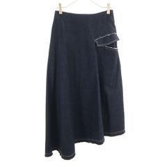 Y's ワイズ アシンメトリーロングスカート サイドギャザー 黒 - メルカリ