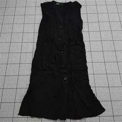 ◇ ⊂ ザラ ZARA ノースリーブロングワンピース ブラック系 Mサイズ レディース E  【1511110018452】