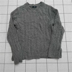 ◇ ⊇ キース KEITH 78151-2-85131E ケーブル編みニットセーター グレー系 レディース E  【1511110018438】