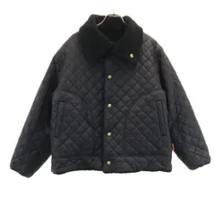 UNIVERSAL OVERALL ユニバーサルオーバーオール BARNYARDSTORM バンヤードストーム別注 リバーシブル キルティングジャケット 0 ブラック 中綿 ボア レディース 古着