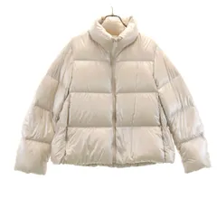 UNIQLO ユニクロ ウルトラライトダウンジャケット L アイボリー系 収納袋付き レディース 古着