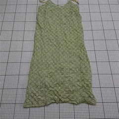 ◇ ⊂ ワンピース 花柄レースキャミワンピース グリーン Mサイズ レディース E  【1511110018834】