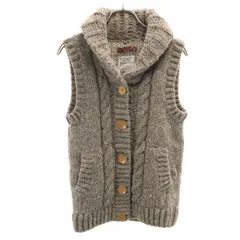 URBAN RESEARCH DOORS アーバンリサーチドアーズ ウール ニットベスト F グレー レディース 古着