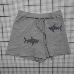 ◇ ⊂ ジェラートピケ gelato pique サメ柄ショートパンツ グレー系 F レディース E  【1511110021063】