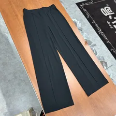 朝生田179　LEONARD　レオナール　ロングパンツ　ズボン　ブラック　黒　レーヨン　サラサラ　軽い　ウエストゴム　シンプル　レディース　かんてい局松山朝生田店のサムネイル