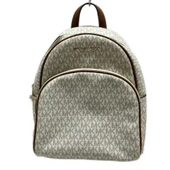 MICHAEL KORS(マイケルコース) リュックサック - 白×ブラウン レザー