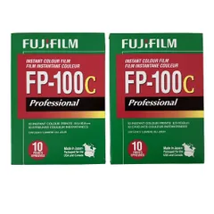 FUJIFILM  FP-100C インスタントカラーフィルム 10枚撮り 2個セット 使用期限切れ  未使用 未開封 O10746586