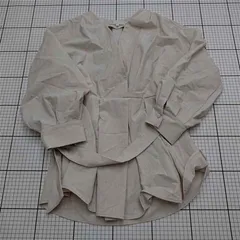 ◇ Θ ROPE PICNIC ロペピクニック フォーマル系 長袖 フレアブラウス サイズ38 ホワイト系 レディース E  【1511250001284】