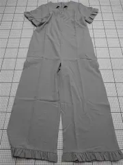 ◇ ⊂ La-gemme ラジェム シンプル系 半袖 ロング丈 ワンピース サイズM グレー系 レディース E  【1511250001147】