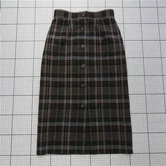 ◇ Θ ユナイテッドアローズ シンプル系 ロング丈 タイト スカート サイズ36 ブラウン系 レディース E  【1511250003752】