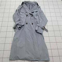 ◇ ⊂ Reca 透け感 ロング丈 長袖 トレンチコート サイズM グレー系 レディース E  【1511250005015】