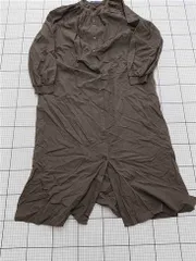 ◇ ⊇ アメリカン ホリック シンプル シャツ風 ノーカラー 長袖 ロング ワンピース サイズF ダークブラウン系 レディース E  【1511250004803】