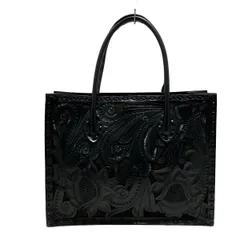 Carving Tribes(カービングトライブス) トートバッグ - 黒 型押し加工 レザー