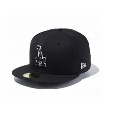 【7-7/8[62.5cm] ドジャース-ブラックBLKホワイト】ニューエラ NEW ERA カスタム 59FIFTY キャップ