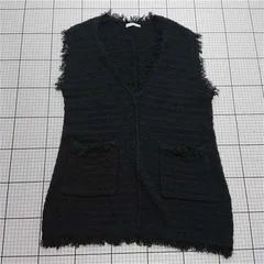 ◇ ⊂ ジャーナルスタンダード JOURNAL STANDARD フリンジベスト ブラック系 レディース E  【1512020033146】