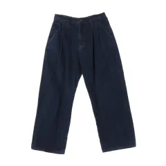 ビースロー 23FW ワイド ツータック デニム パンツ インディゴデニム ジーンズ W30