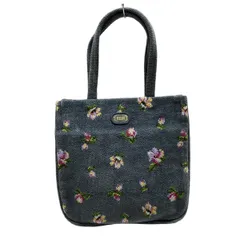 FEILER(フェイラー) トートバッグ - グレー×ライトパープル×マルチ 花柄