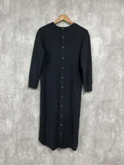 SHIPS シップス 3way リブ スナップボタン ワンピース 黒 ■◇ レディース