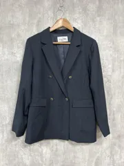 le.coeur blanc ルクールブラン ダブルブレスト ジャケット size38/濃紺 ■◇◎レディース